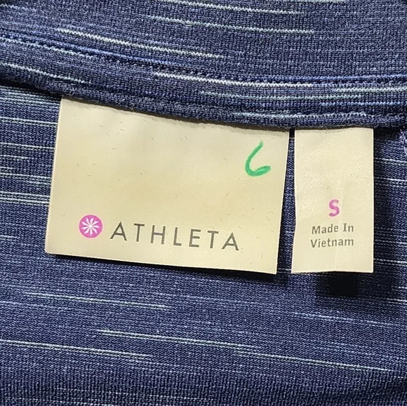 Athleta Striated Hope Jacket Full Zip Navy Blue Women’s - Size Small - Picture 9 of 10